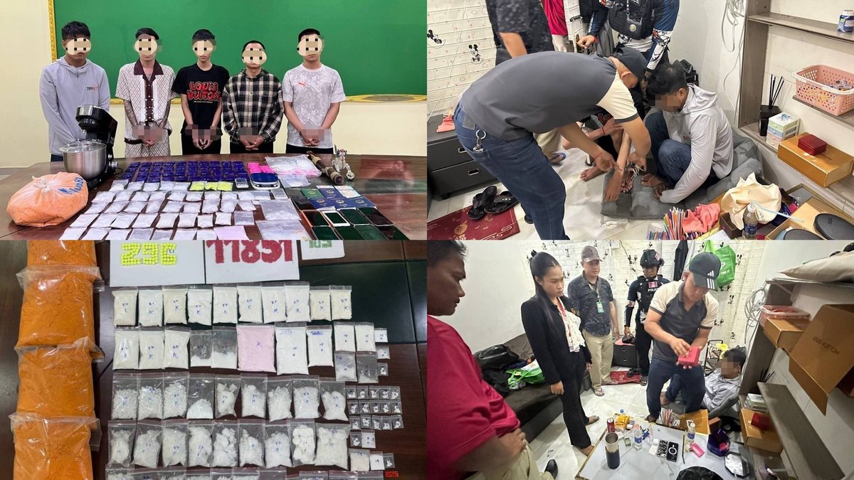 柴桢省警方在巴域市逮捕了4名越南籍及1名柬埔寨籍嫌疑人,并查