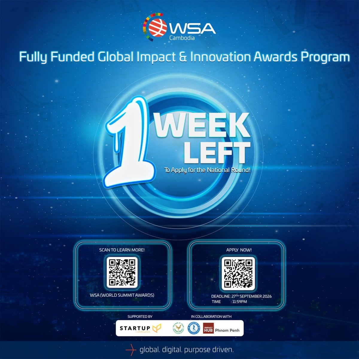 WSA 2027全球数字创新大赛柬埔寨赛区报名进入倒计时,截