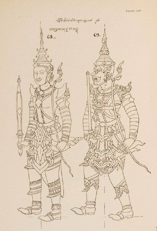 柬埔寨传统绘画艺术解析 人物比例与服饰