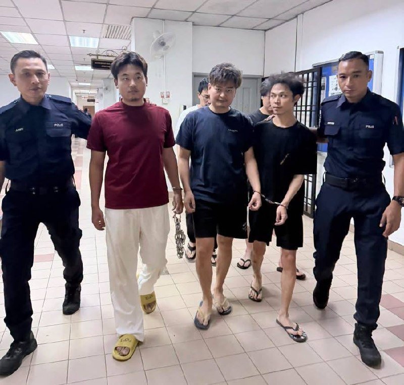5名中国籍男子在马来西亚涉网购诈骗被判罚款