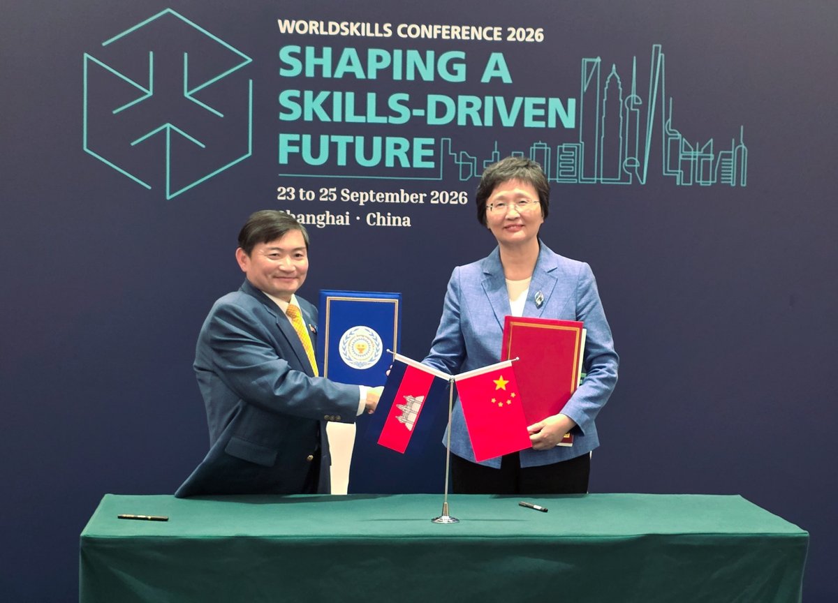 柬埔寨与中国签署合作备忘录,重点发展绿色技能培训及劳动力市场