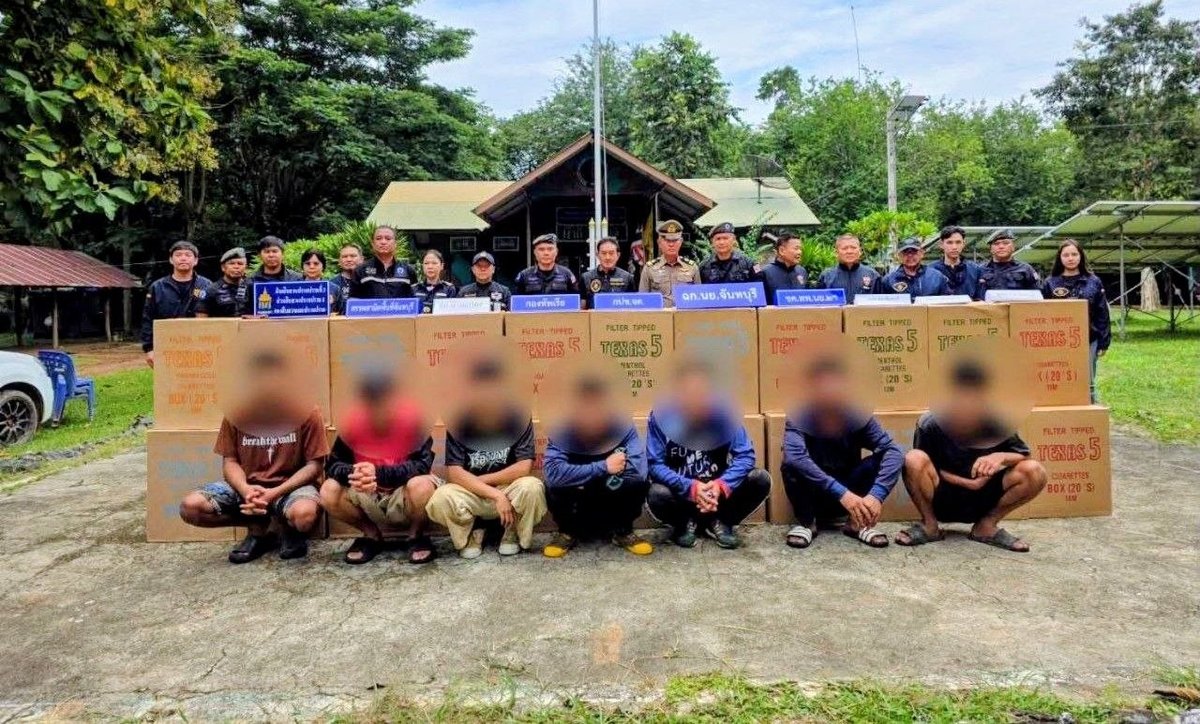 泰国边境查获135箱走私香烟 严打非法贸易