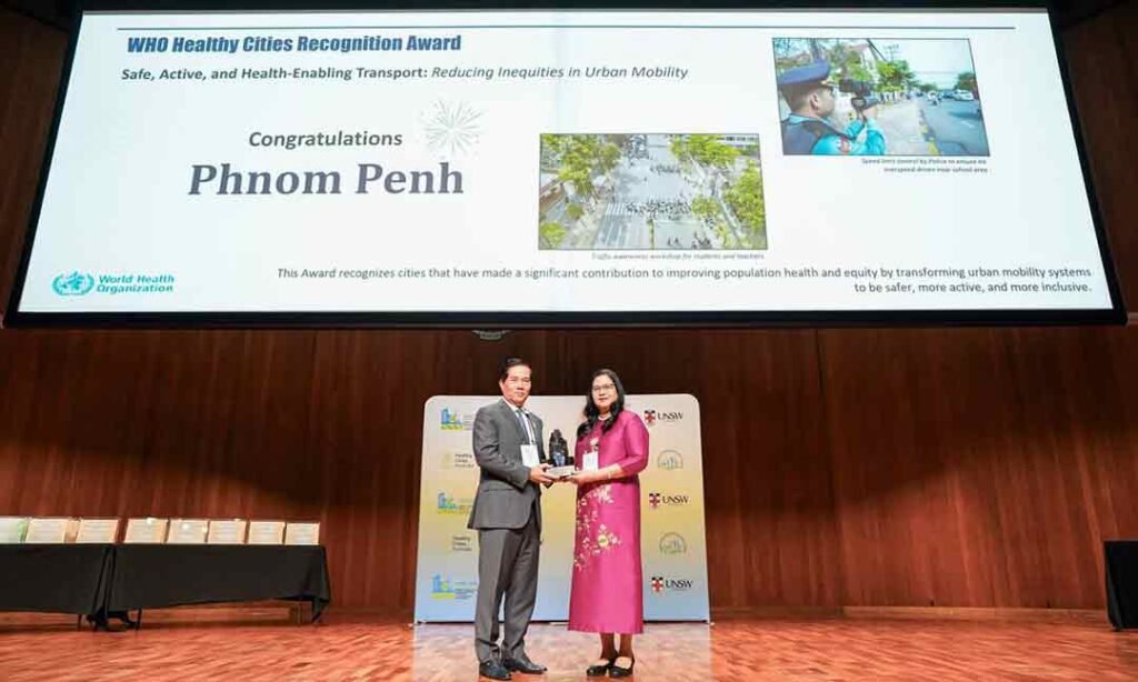 金边获世卫组织2026年城市健康奖 城市治理获认可