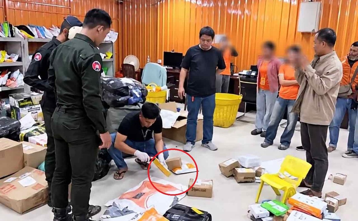 马德望与暹粒宪兵破获利用物流寄毒品案 团伙被捕
