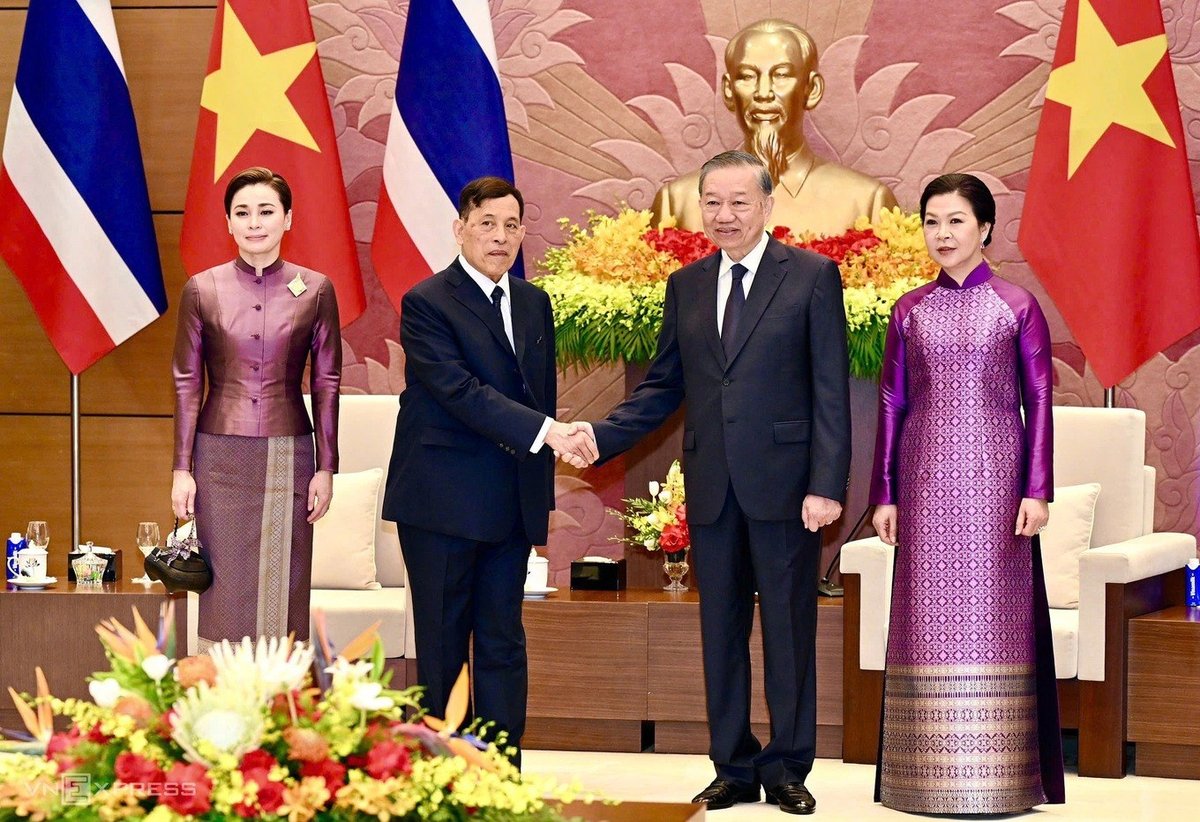 越南国家主席在会见泰国国王时,高度评价越泰紧密关系,并重点推