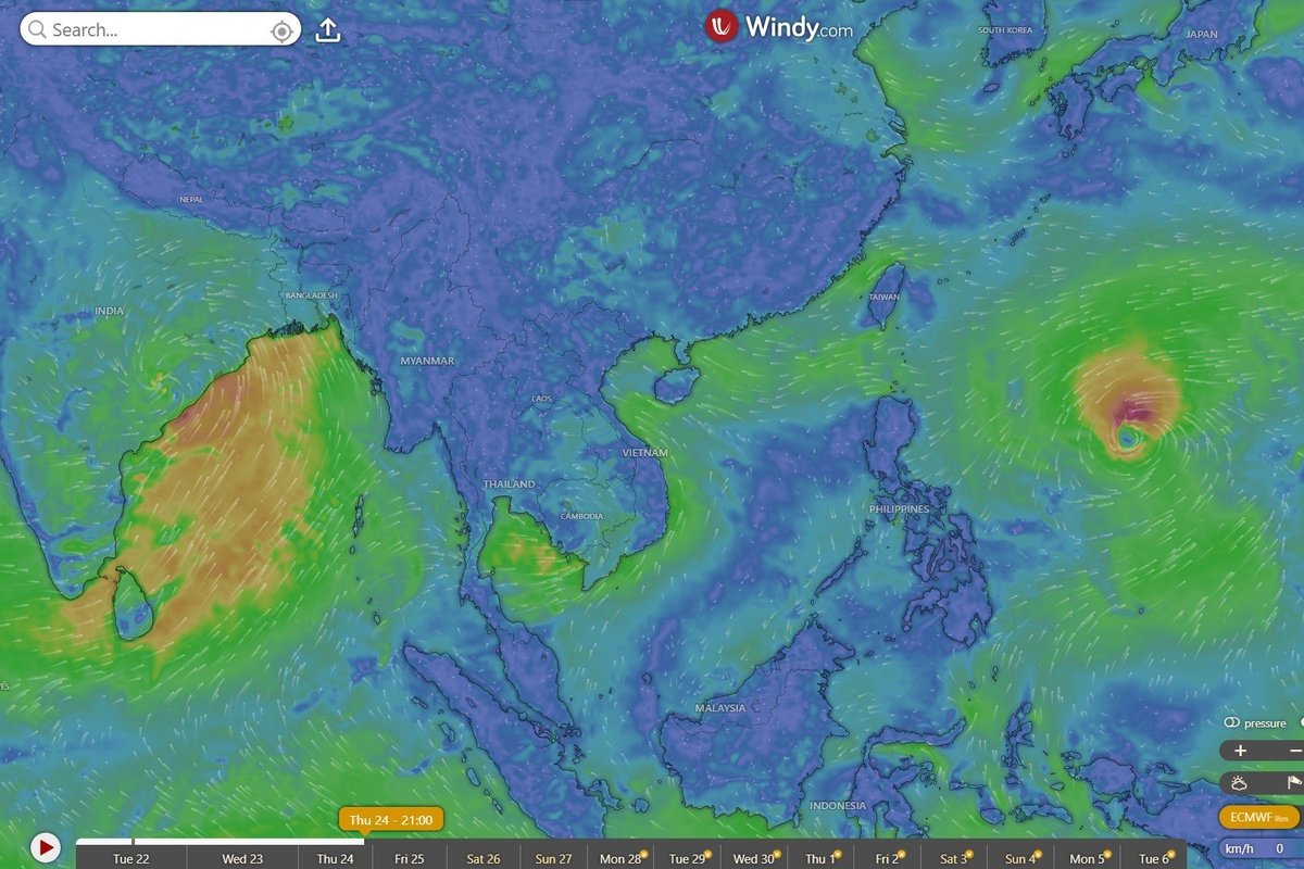 柬埔寨全境受低压槽影响 本周将持续降雨