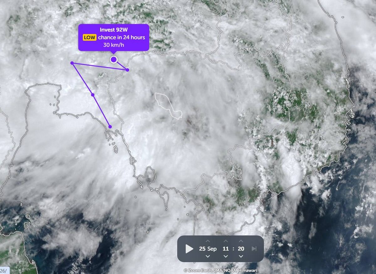 柬埔寨多地受低压影响 强降雨引发洪涝风险