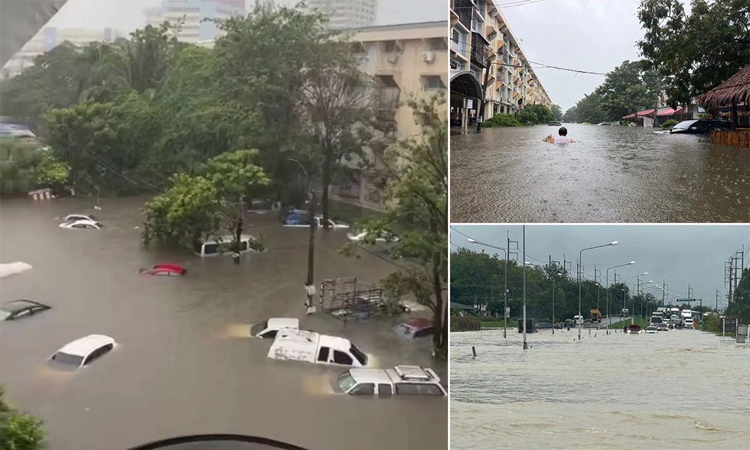 泰国曼谷因连日暴雨引发严重洪灾,当局已宣布全市50个区为“灾