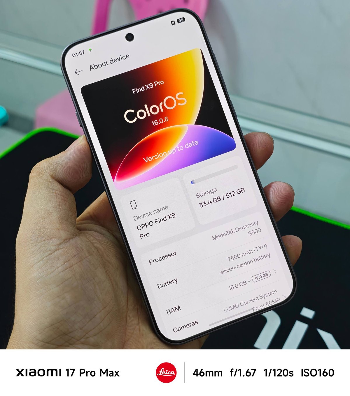 OPPO Find X9 Pro 16/512G二手转让 $