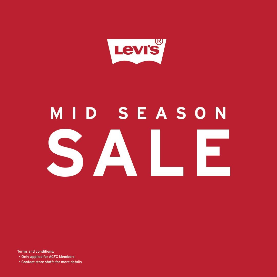 Levi's全场促销最高9折 9月4日至13日限ACFC会员