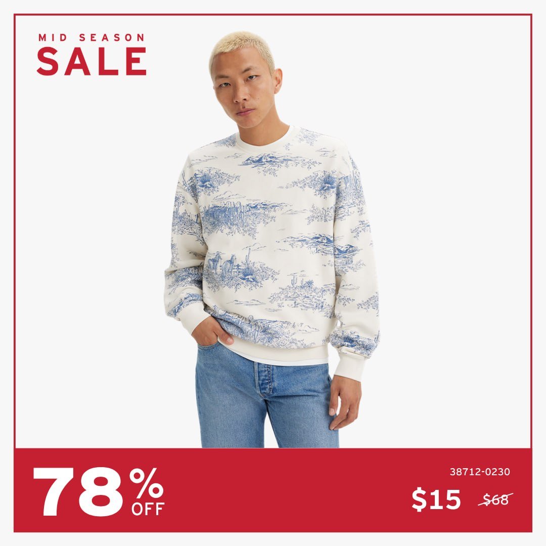 Levi's全场促销最高9折 9月4日至13日限ACFC会员