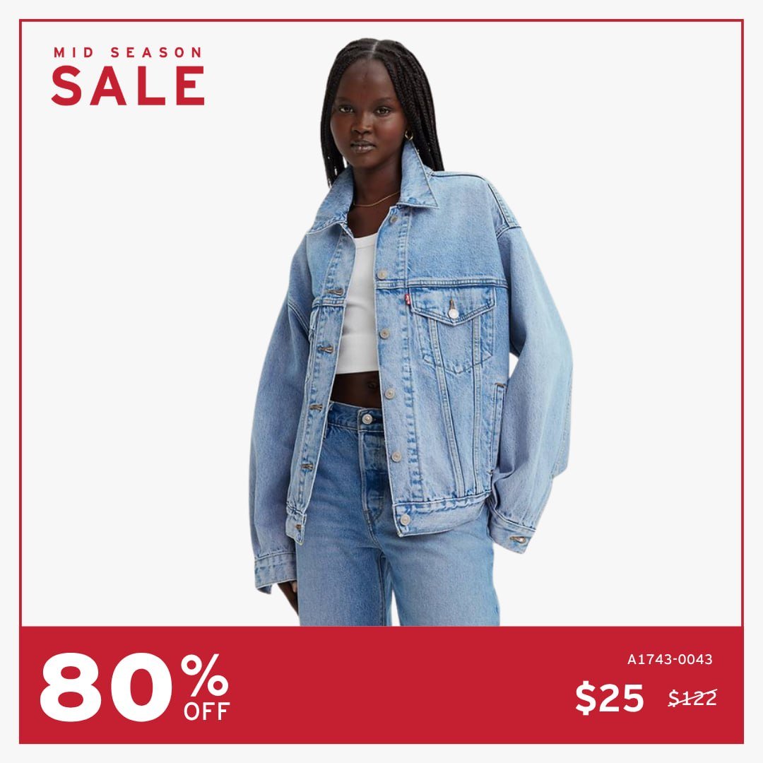 Levi's柬埔寨门店季中大促 全场低至1折