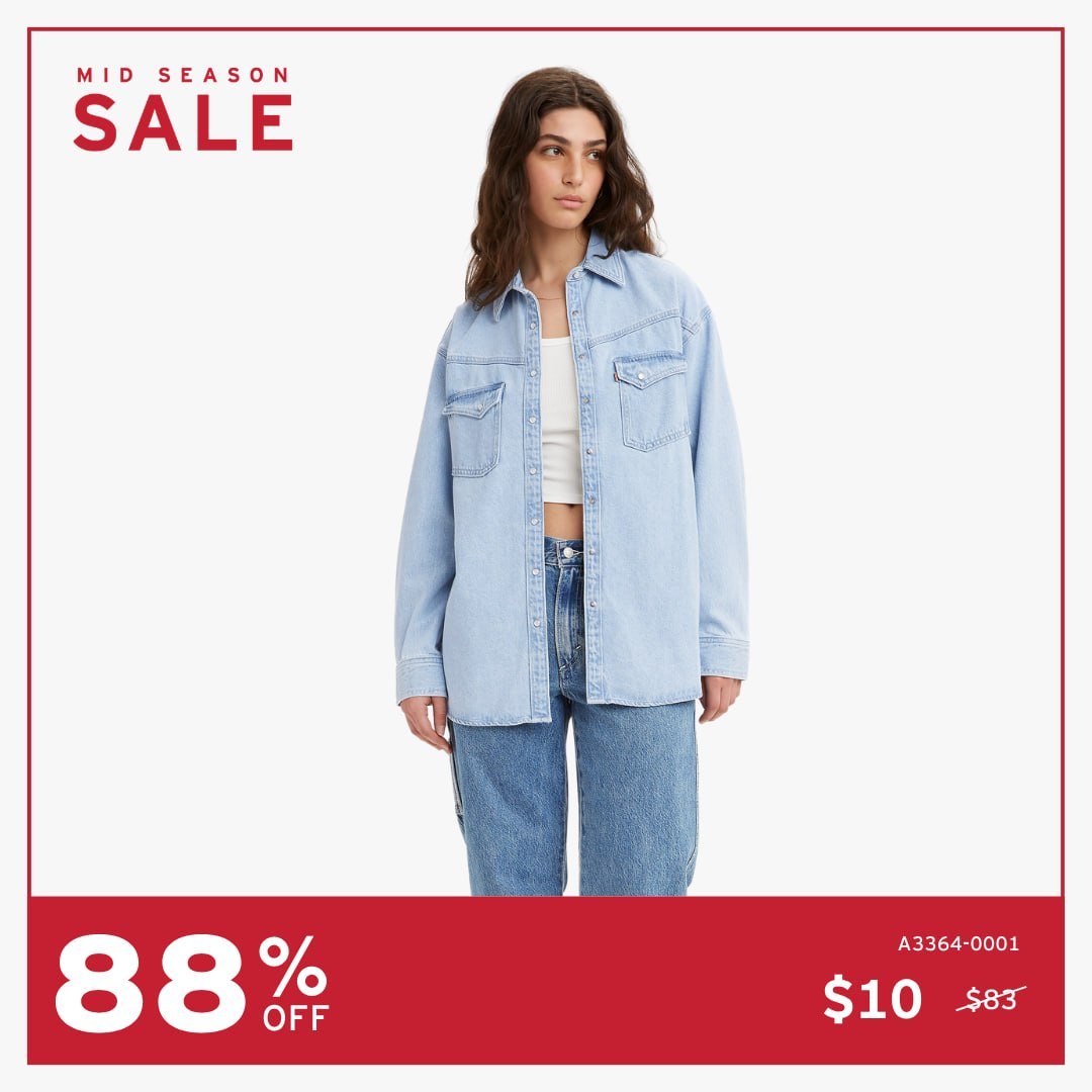 Levi's柬埔寨门店季中大促 全场低至1折