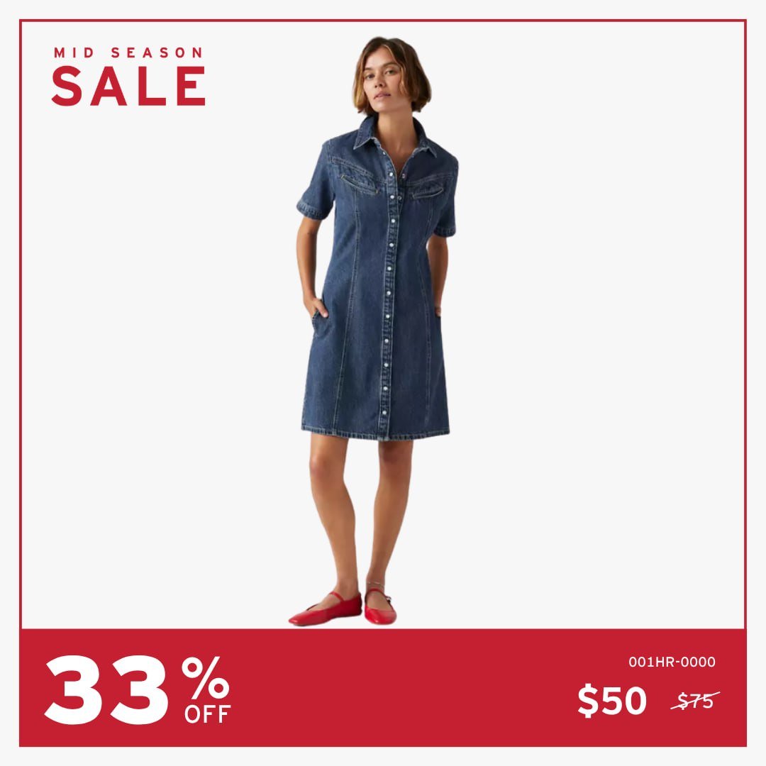 Levi's柬埔寨门店季中大促 全场低至1折