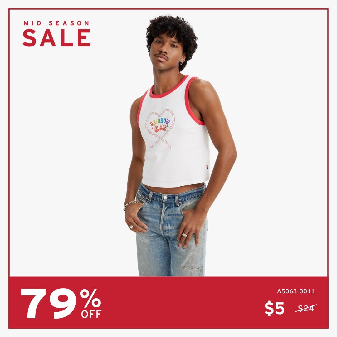 Levi’s柬埔寨门店年中大促 全场低至1折