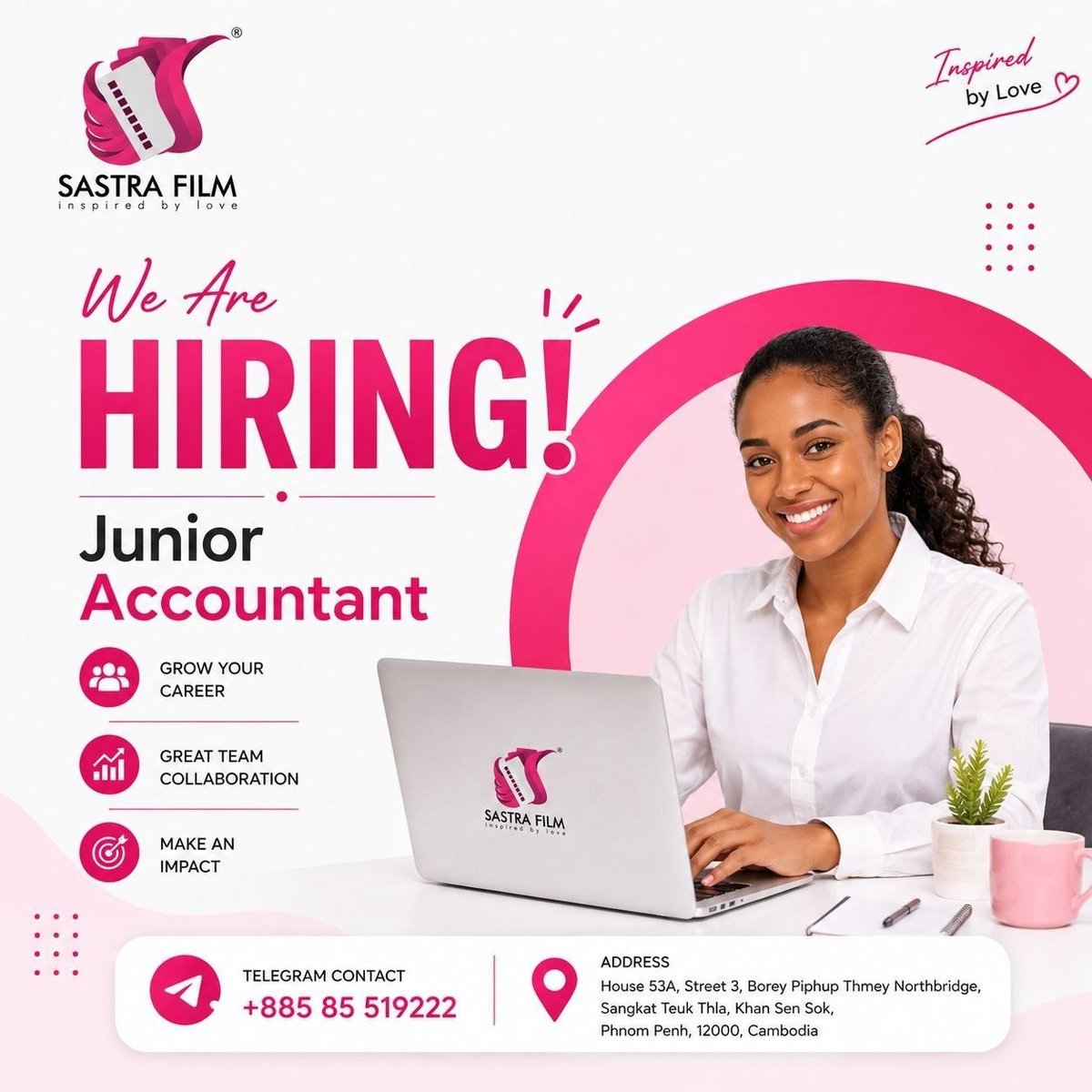 Sastra Film急招初级应付账款会计 月薪$250-3