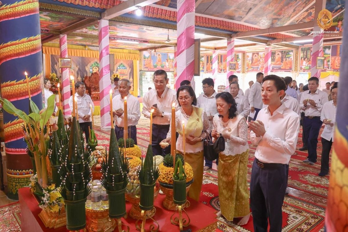 洪玛尼出席金边菩森芷区宗教活动 参与民众踊跃