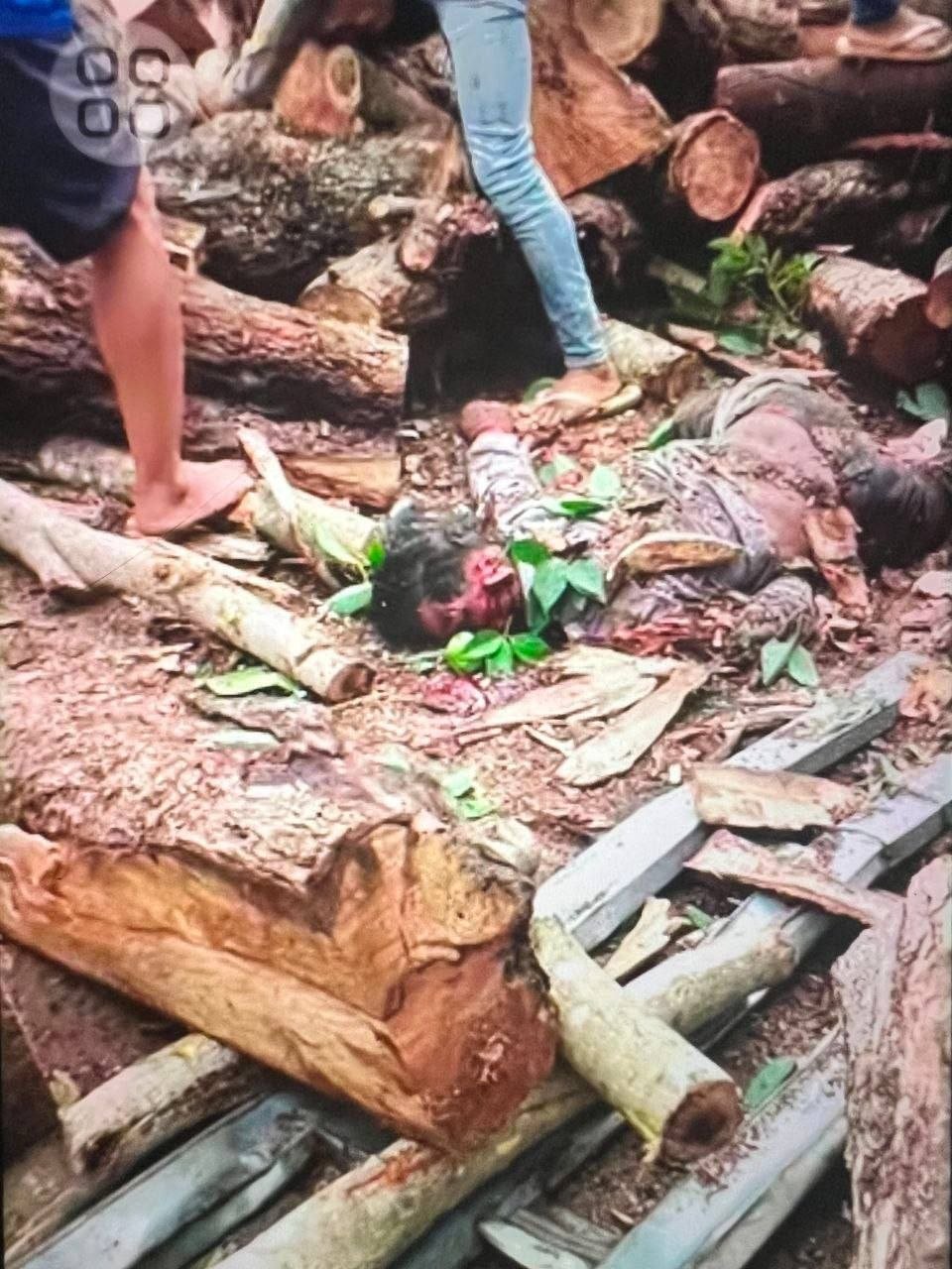 特本克蒙省发生一起货车侧翻事故,导致一名司机被木材压死