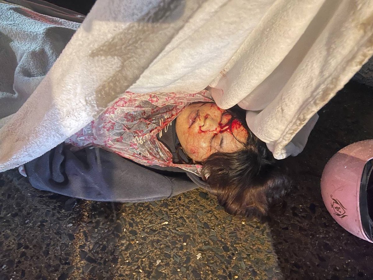 金边2004路发生严重车祸 一名女性不幸身亡