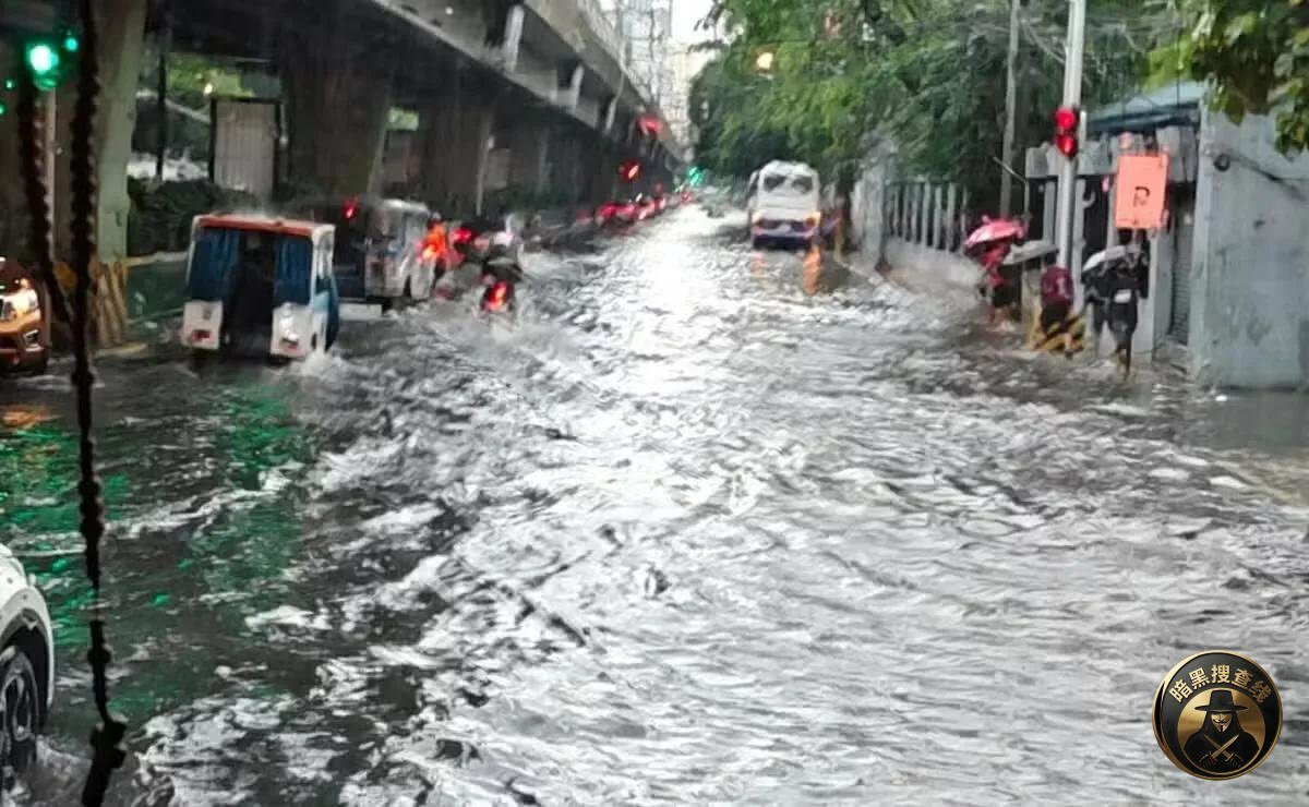 菲律宾马尼拉遭暴雨袭击 多地积水严重