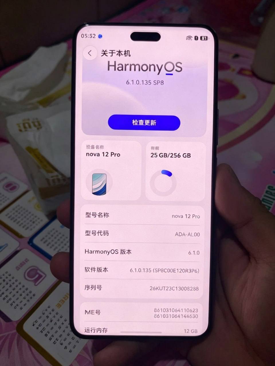 西港转让华为nova12pro 售价$90 外观有瑕疵