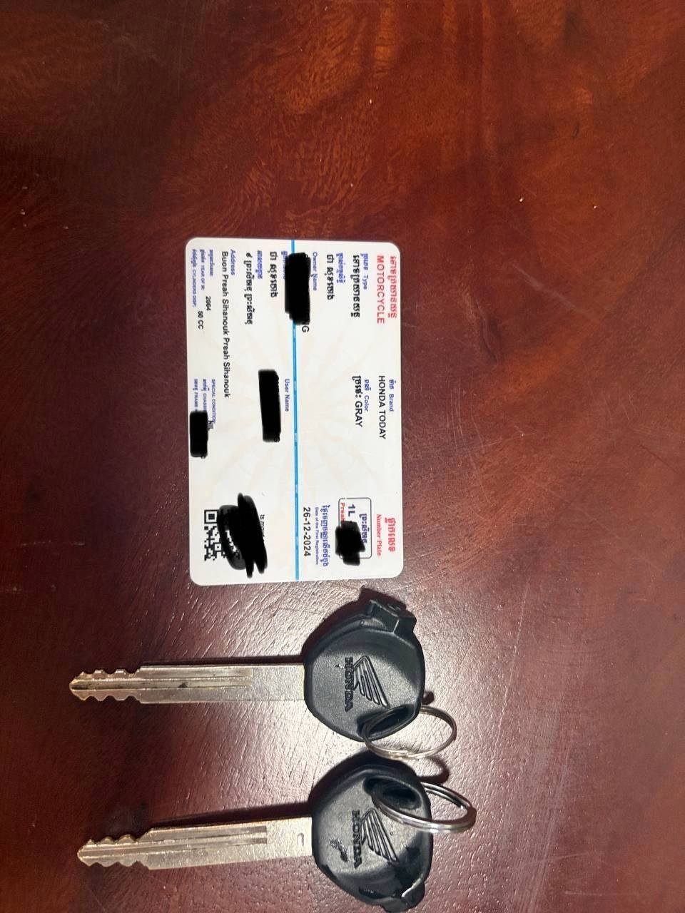 西港转让本田小摩托车 $285有证有牌车况良好