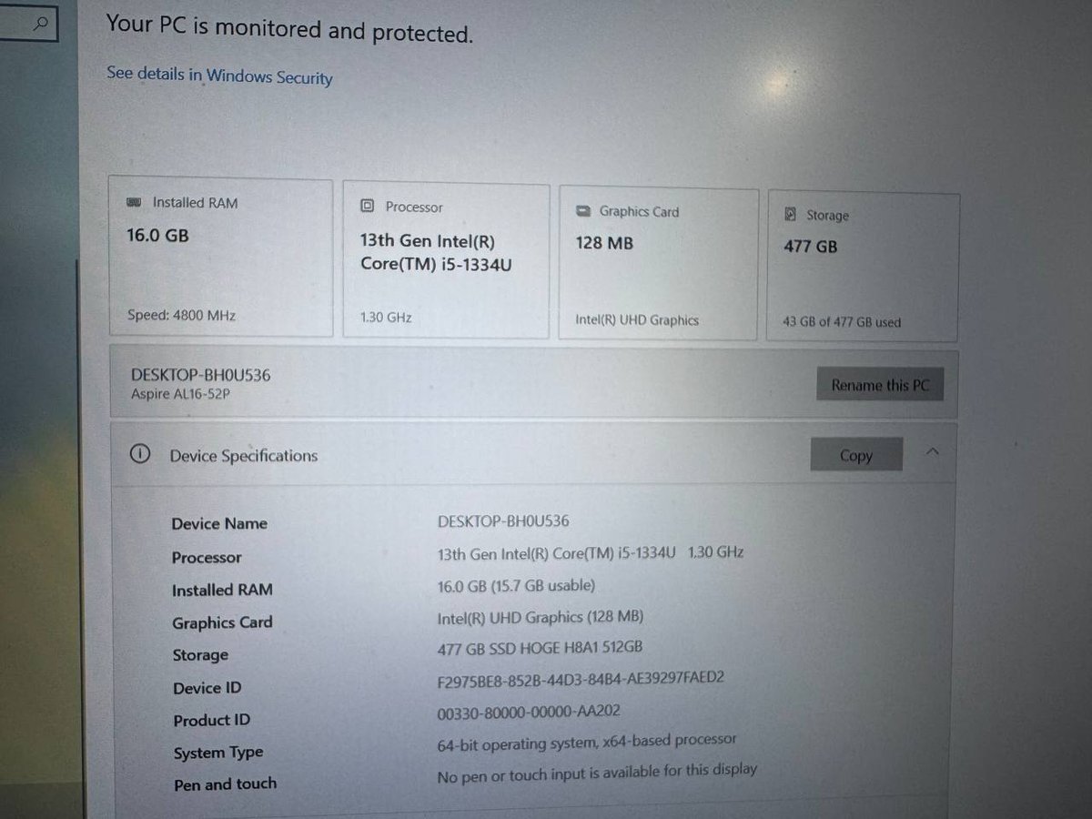 西港出售13代i5笔记本 98新 售价$288