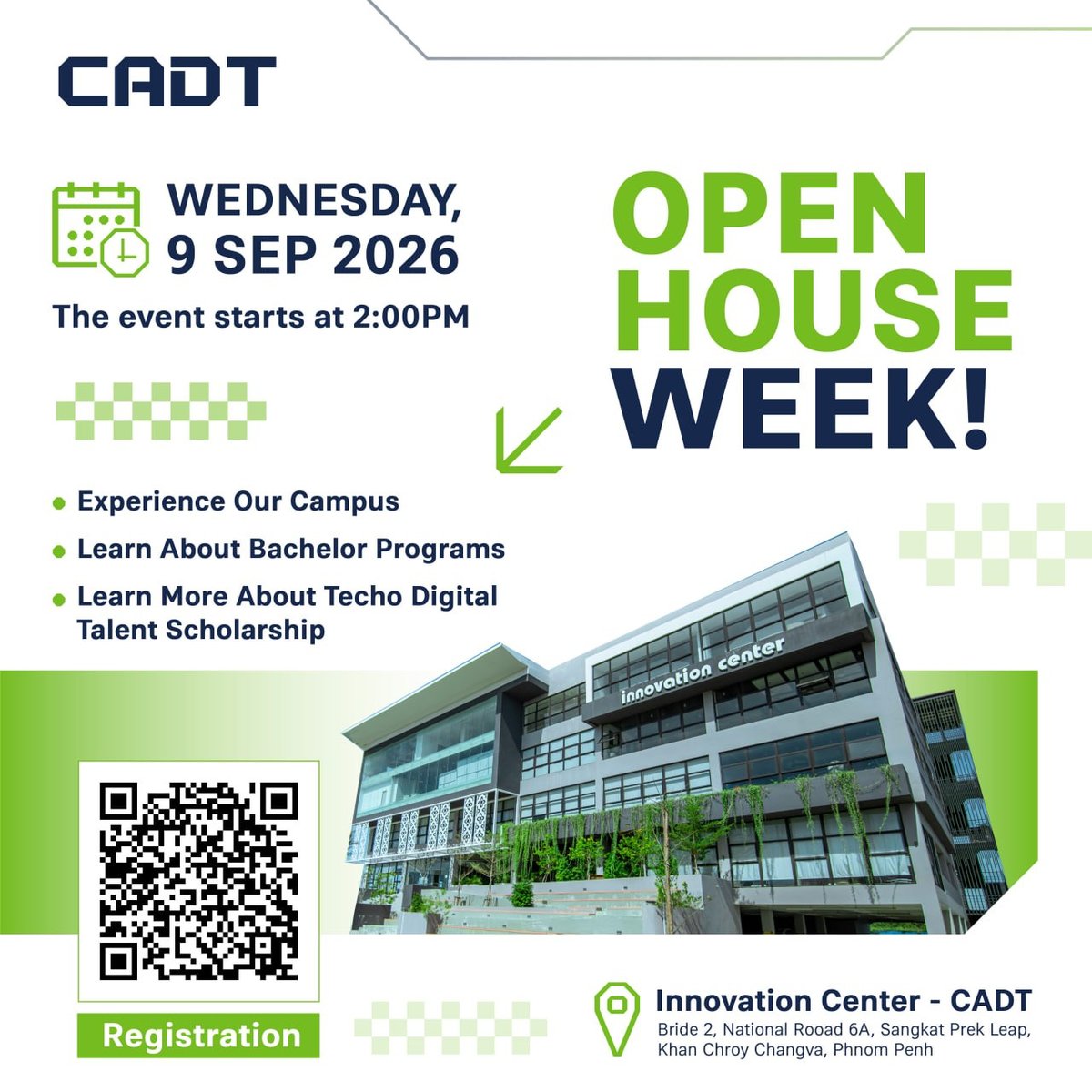 CADT数字技术学院开放日活动开启 欢迎学生报名