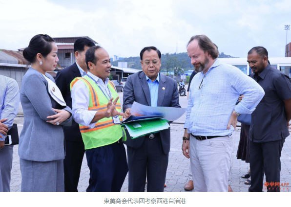 柬美商会代表团考察西港自治港,双方就物流发展及私营部门投资合