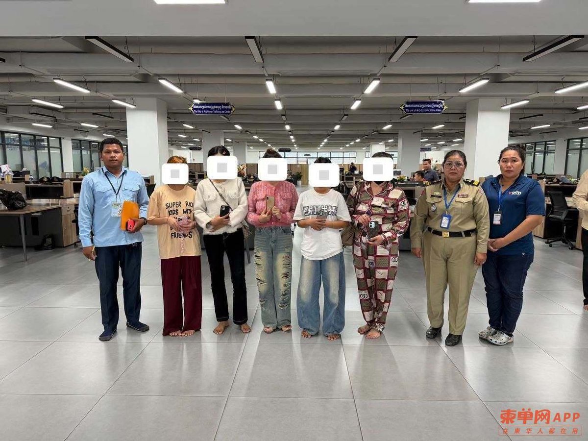 金边警方在菩森芷区突查两家涉嫌组织卖淫的按摩店,解救7名女性