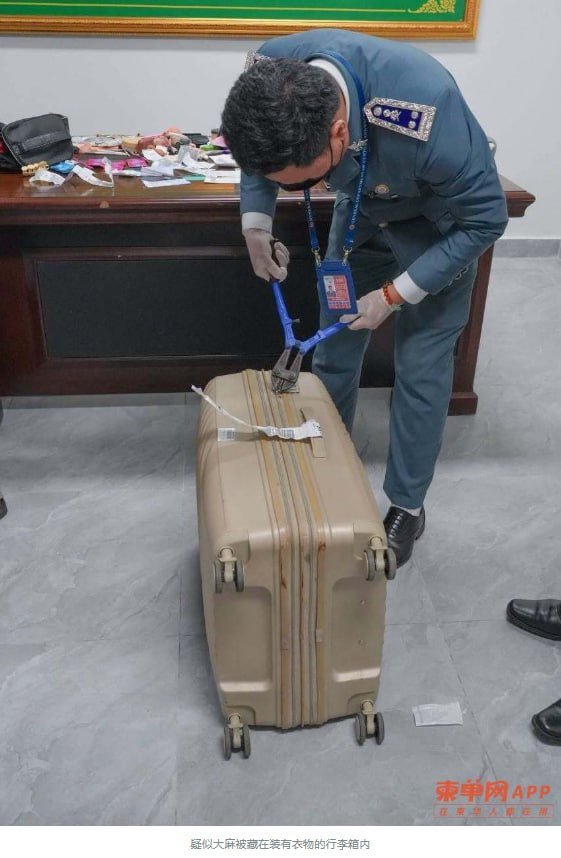 暹粒吴哥国际机场查获22公斤大麻 外籍旅客被捕