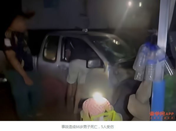 马德望省警员醉驾撞入民宅 致1死5伤