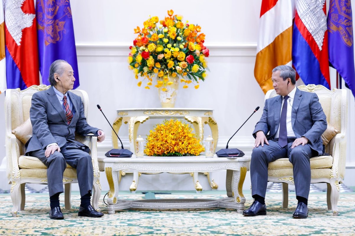 洪玛奈会见日本柬埔寨协会主席 探讨深化经贸合作