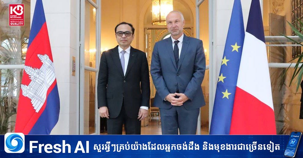 柬埔寨常务副总理旺西威速会见法国议会关系部长