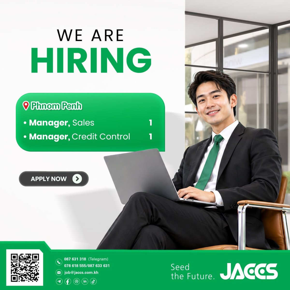 JACCS小额信贷招聘销售及信贷管理主管