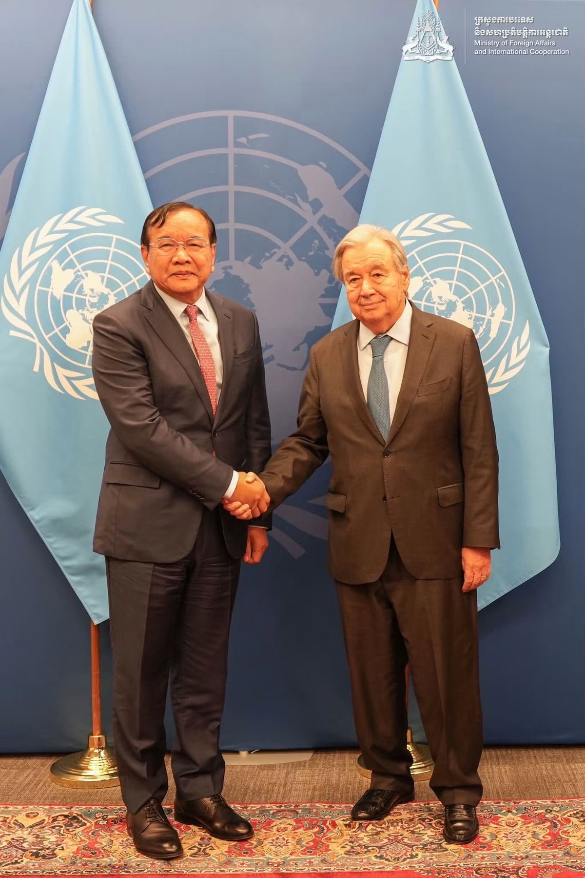 布拉索昆与联合国秘书长讨论柬泰双边关系