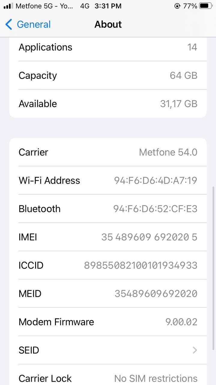 二手iPhone 8 64G转让 售价$20