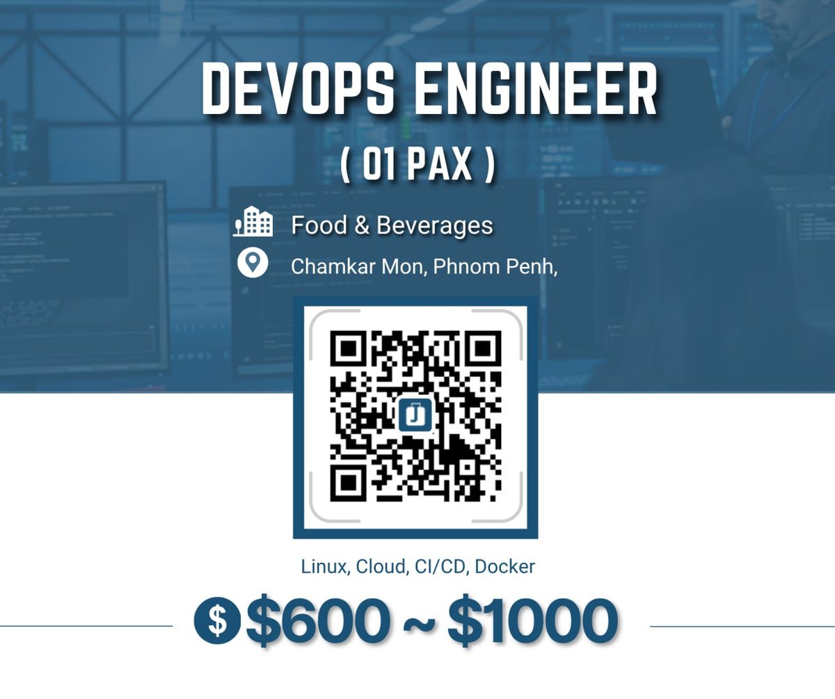桑园区餐饮公司招DevOps工程师 月薪$600-1000