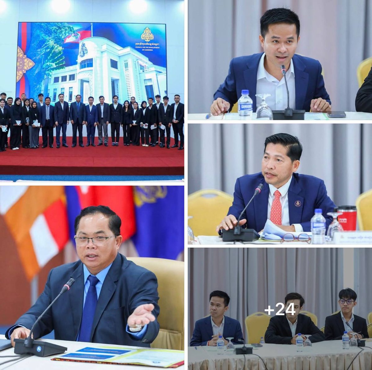 柬埔寨发展理事会代表孙占托副总理接见多国留学生代表,鼓励学生