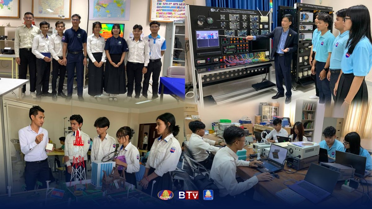 NPIC学生呼吁青年关注电子技术领域,指出目前该行业在柬埔寨