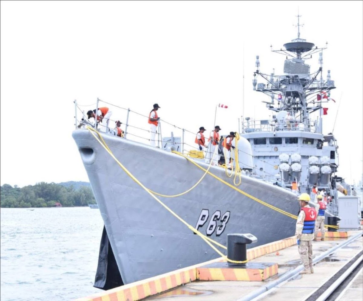 印度海军舰艇到访云壤基地 深化双边海上合作