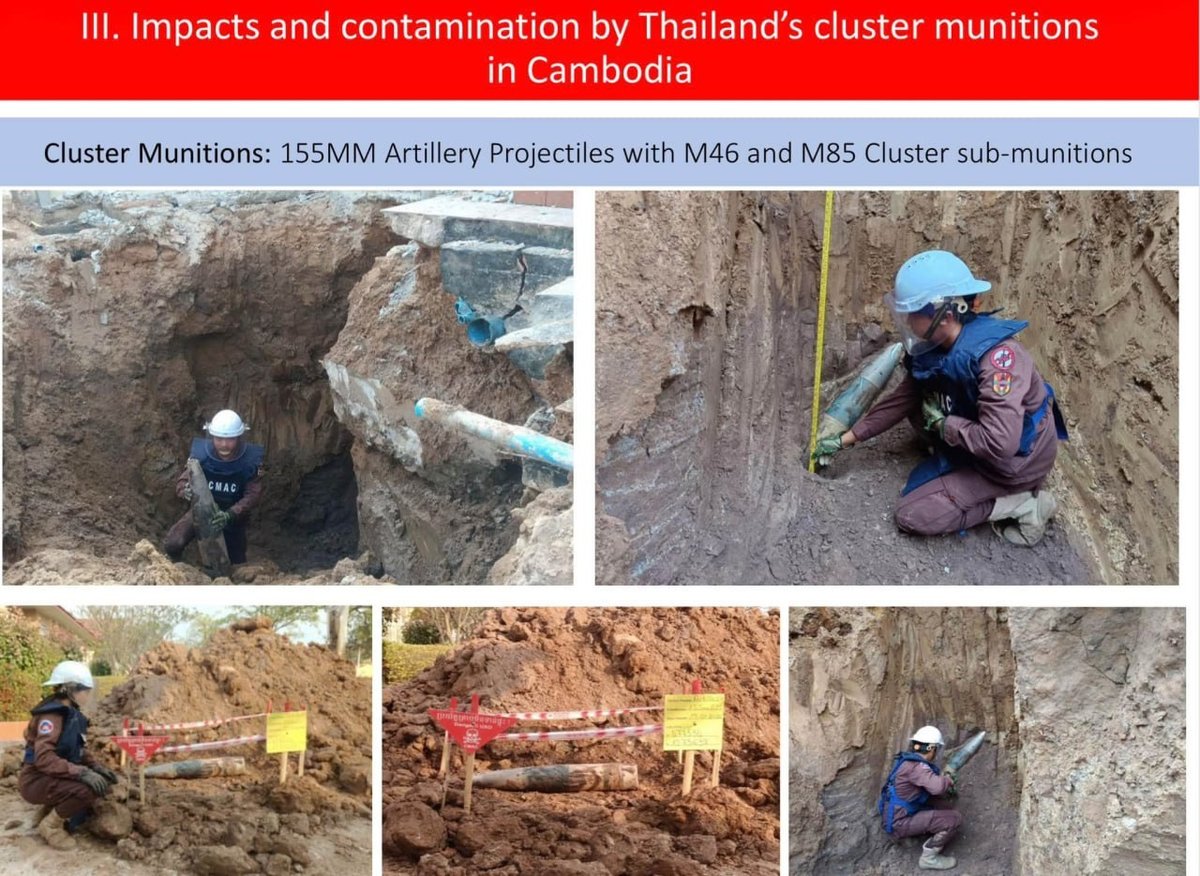 柬埔寨地雷中心指责泰国使用集束炸弹造成人员伤亡