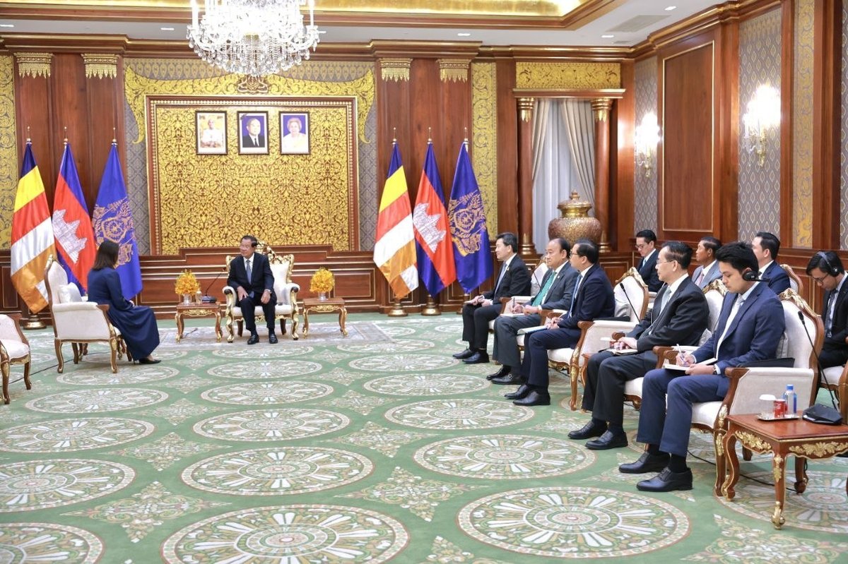 洪森亲王会见塞浦路斯新任驻柬大使