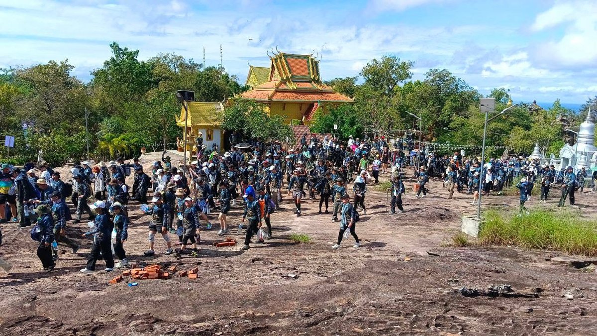 暹粒荔枝山举办行走吴哥起源地活动 600人参与