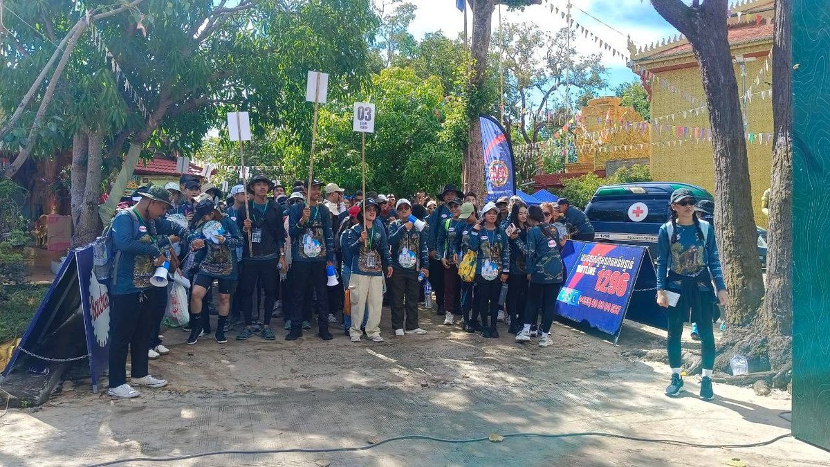 暹粒荔枝山举办行走吴哥起源地活动 600人参与