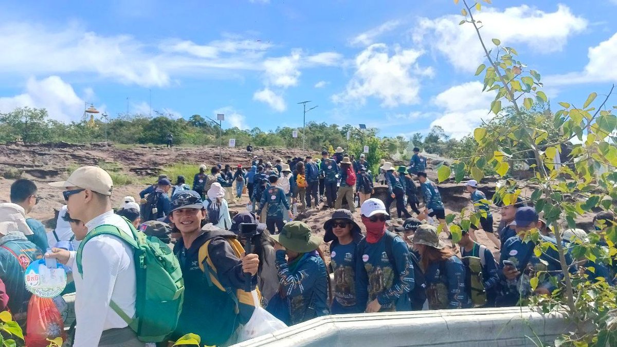 暹粒荔枝山举办行走吴哥起源地活动 600人参与