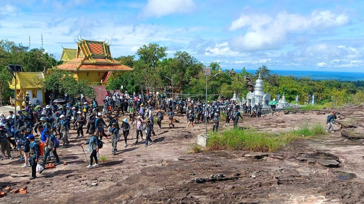暹粒荔枝山举办行走吴哥起源地活动 600人参与