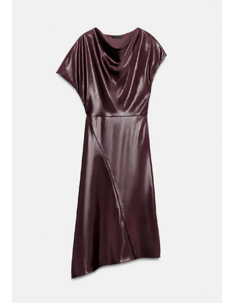 Fluid collar dress with short