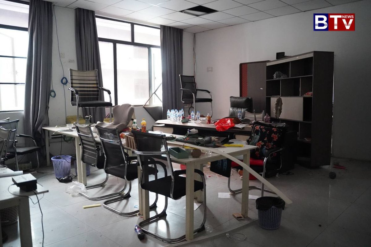干拉省森宝奔区前网赌窝点被政府全面封锁