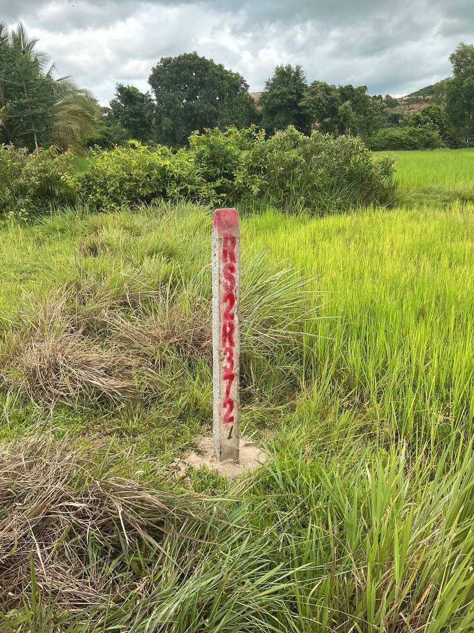 德崇扶南运河项目第二标段 贡布至茶胶段定界勘测中